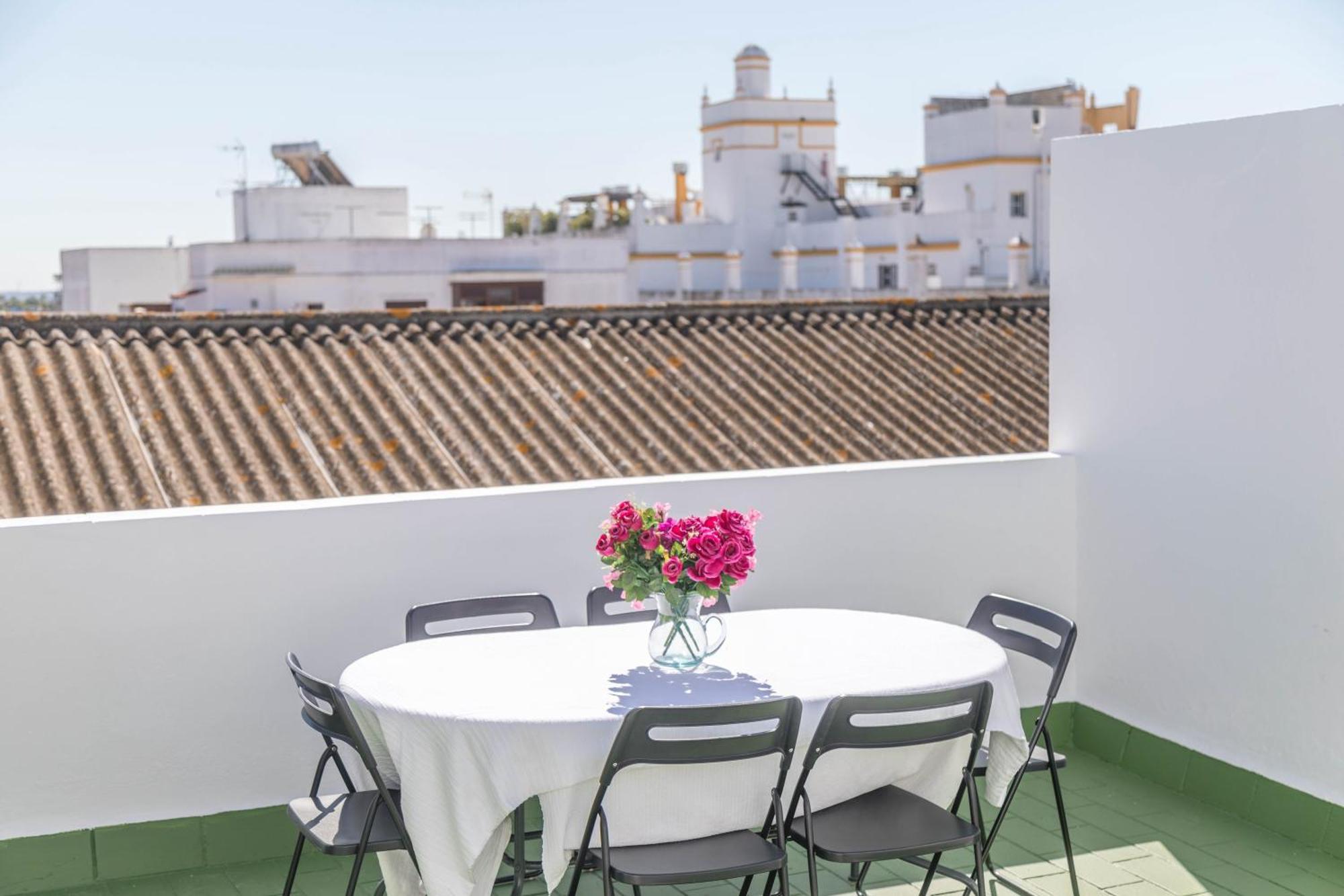 El Teatro Atico Con Terraza Apartment El Puerto de Santa Maria Bagian luar foto