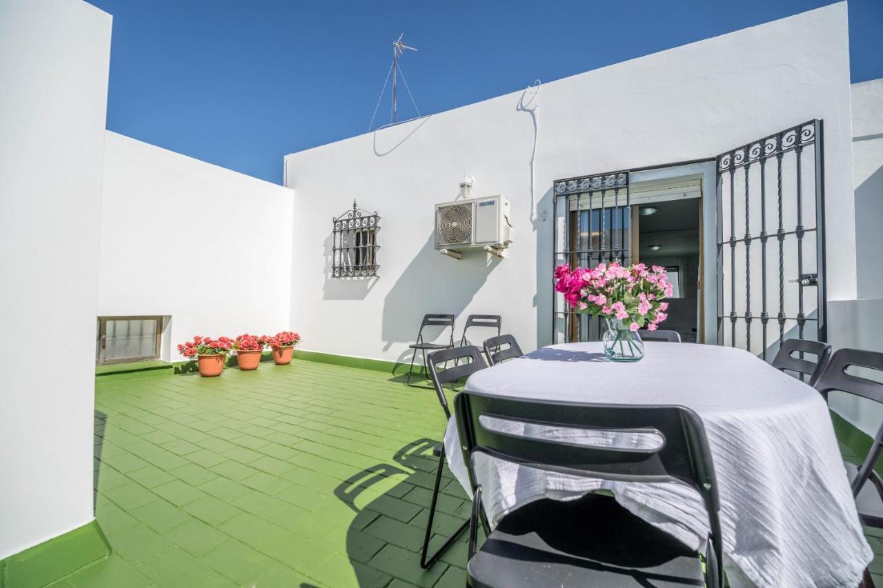 El Teatro Atico Con Terraza Apartment El Puerto de Santa Maria Bagian luar foto